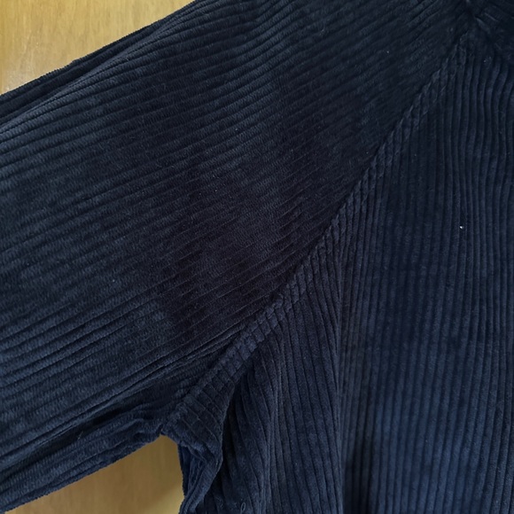 NWT M.I.H JEANS corduroy dark navy dress - Picture 4 of 9